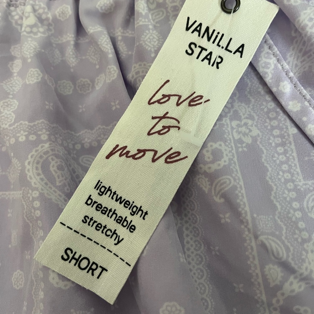 NWT Vanilla Star High-Rise Lavender Running/Athletic Shorts - Picture 5 of 6